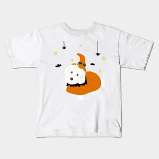 Halloween Maltipoo Dog Kids T-Shirt